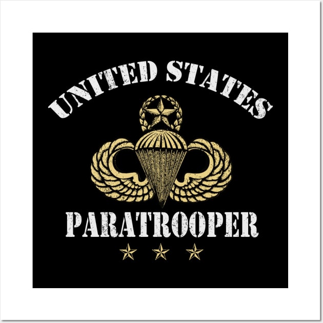 United States Paratrooper Airborne Veterans Day Gift Wall Art by floridadori